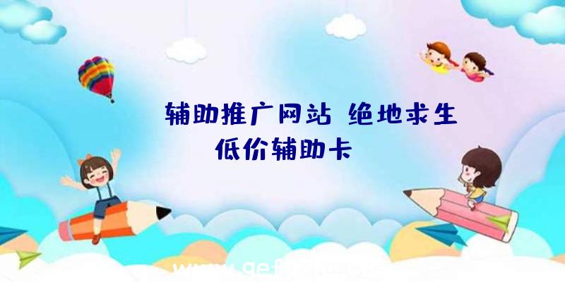 pubg辅助推广网站、绝地求生低价辅助卡