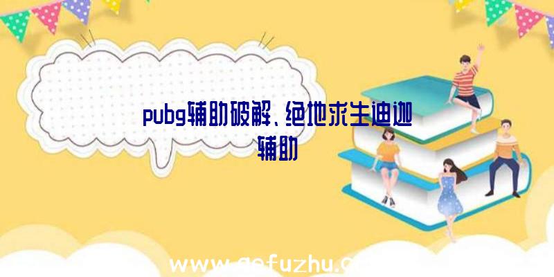 pubg辅助破解、绝地求生迪迦辅助