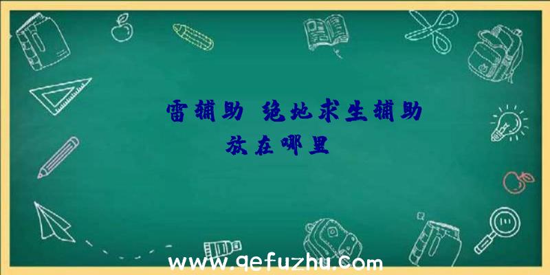 pubg雷辅助、绝地求生辅助