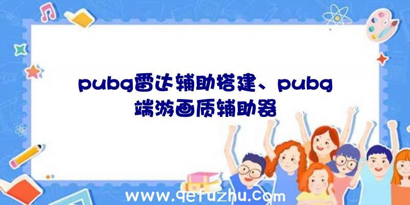 pubg雷达辅助搭建、pubg端游画质辅助器