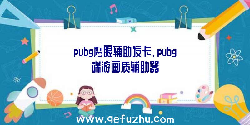 pubg鹰眼辅助发卡、pubg端游画质辅助器