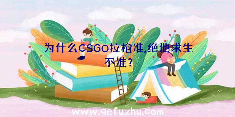 为什么CSGO拉枪准,绝地求生不准？