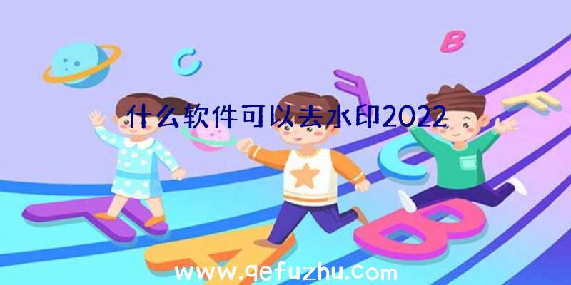 什么软件可以去水印2022