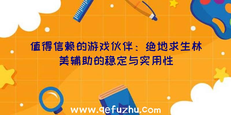 值得信赖的游戏伙伴：绝地求生林美辅助的稳定与实用性