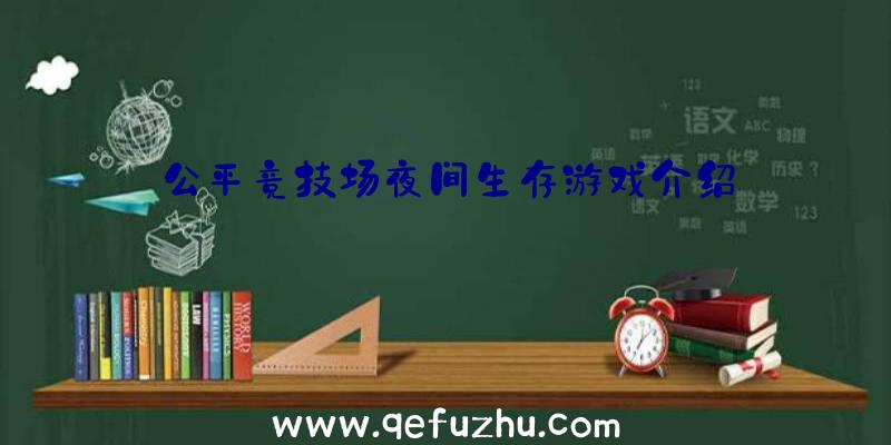 公平竞技场夜间生存游戏介绍