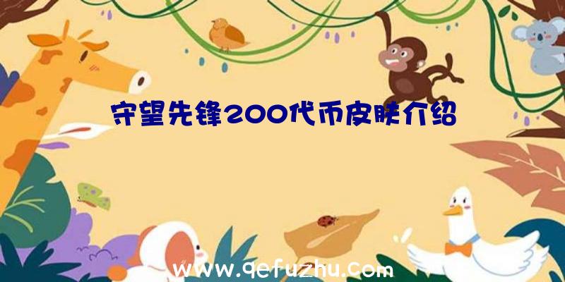 守望先锋200代币皮肤介绍