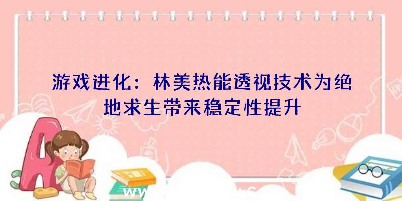 游戏进化：林美热能透视技术为绝地求生带来稳定性提升