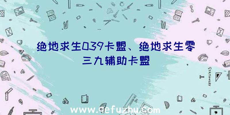 绝地求生039卡盟、绝地求生零三九辅助卡盟