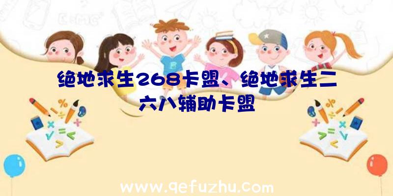 绝地求生268卡盟、绝地求生二六八辅助卡盟