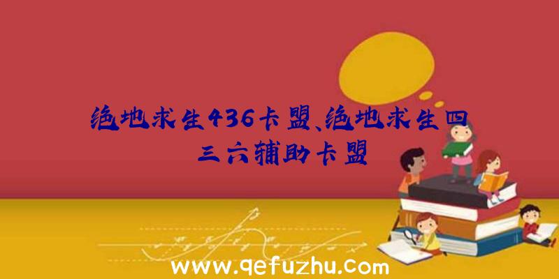 绝地求生436卡盟、绝地求生四三六辅助卡盟