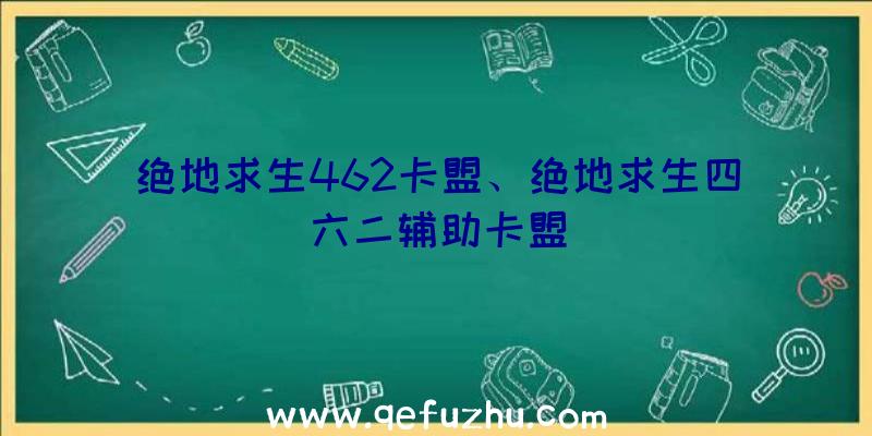 绝地求生462卡盟、绝地求生四六二辅助卡盟