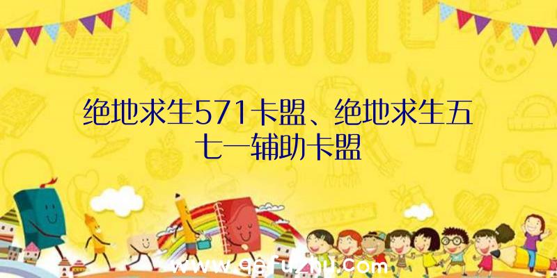 绝地求生571卡盟、绝地求生五七一辅助卡盟