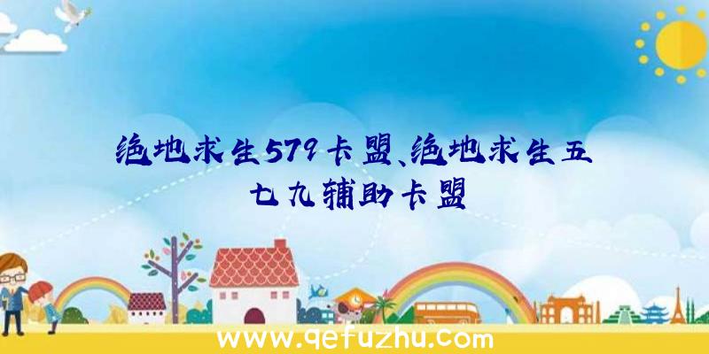 绝地求生579卡盟、绝地求生五七九辅助卡盟