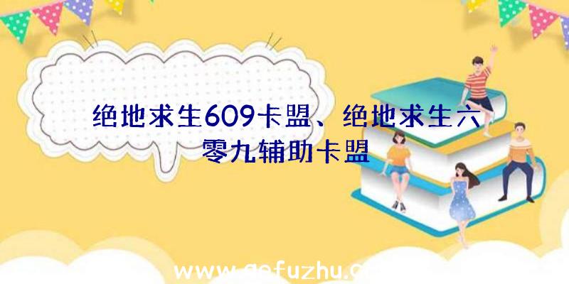 绝地求生609卡盟、绝地求生六零九辅助卡盟