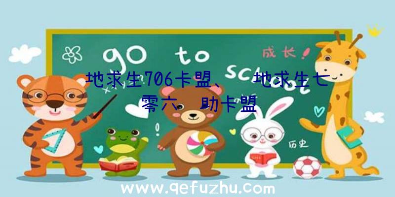 绝地求生706卡盟、绝地求生七零六辅助卡盟