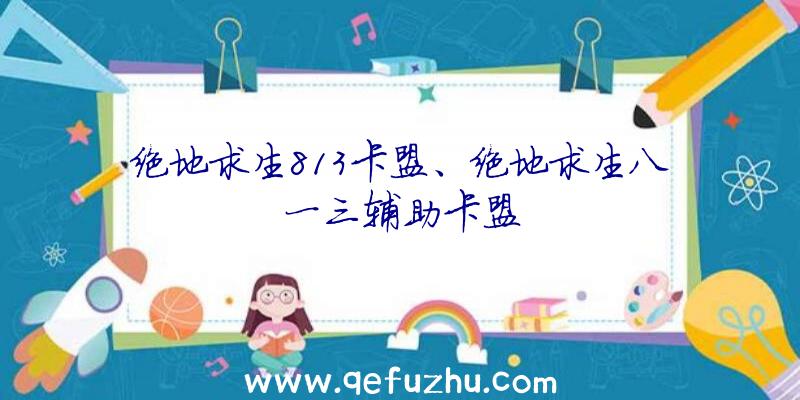 绝地求生813卡盟、绝地求生八一三辅助卡盟