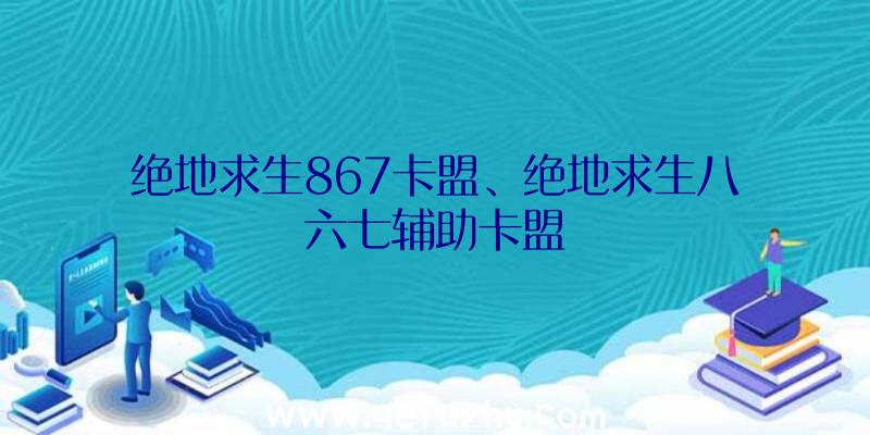 绝地求生867卡盟、绝地求生八六七辅助卡盟