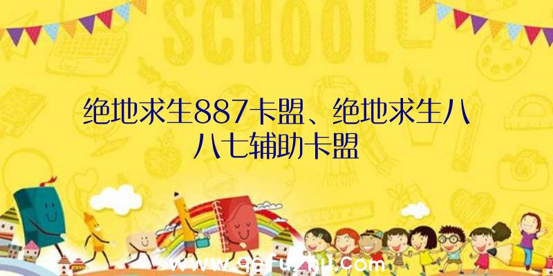 绝地求生887卡盟、绝地求生八八七辅助卡盟