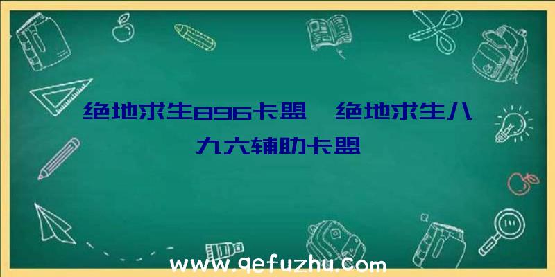 绝地求生896卡盟、绝地求生八九六辅助卡盟