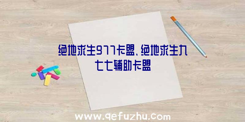 绝地求生977卡盟、绝地求生九七七辅助卡盟