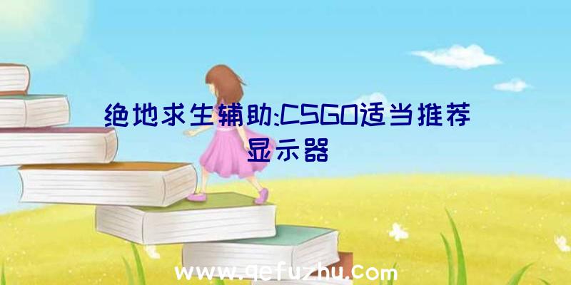 绝地求生辅助:CSGO适当推荐显示器