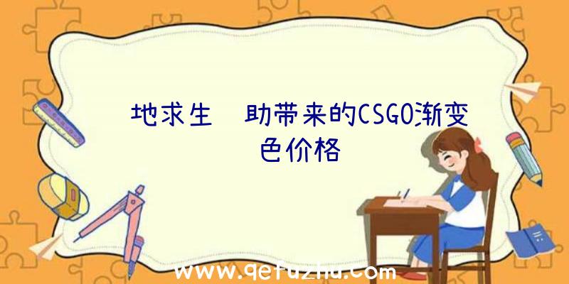 绝地求生辅助带来的CSGO渐变颜色价格